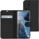 Accezz Wallet Softcase Booktype Samsung Galaxy A73 hoesje - Zwart