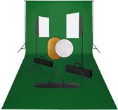 Everest Fotostudioset met softboxlampen, achtergrond en reflector