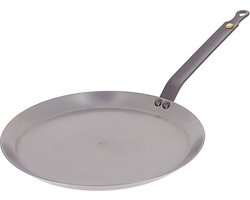 de Buyer Mineral B Pannenkoekenpan 26 cm – Crêpepan – Plaatstaal – PFAS-vrij – Natuurlijk Antiaanbak Effect – Made in France