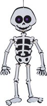 Carnival Toys Hangdecoratie Skelet 50 Cm Vilt Wit/zwart