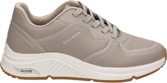 Skechers Arch Fit S-Miles- Mile Makers Dames Sneakers – Taupe – Maat 40