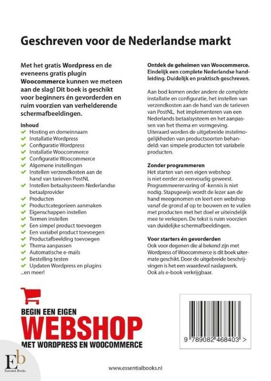 Begin een eigen webshop met wordpress en woocommerce