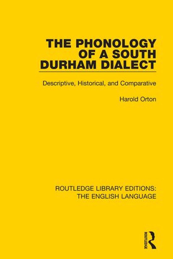 Routledge Library Editions: The English Language - The Phono ... - cover
