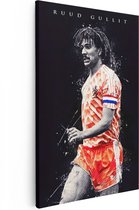 Artaza Canvas Schilderij Ruud Gullit bij Oranje - Nederlands Elftal - EK 88 - 40x60 - Poster - Wanddecoratie - Muurdecoratie