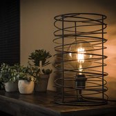 Crea Tafellamp Circum - spiraal - cilinder / Charcoal - Industriële lampen - Industrieel Design Tafellampen