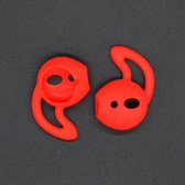 Apple AirPods 1 Hoesje - Mobigear - Earbuds Serie - Siliconen Hoesje - Rood - Hoesje Geschikt Voor Apple AirPods 1