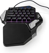 Nedis GKBD300BK Single-handed Gamingkeyboard Rgb-verlichting 33 Programmeerbare Toetsen