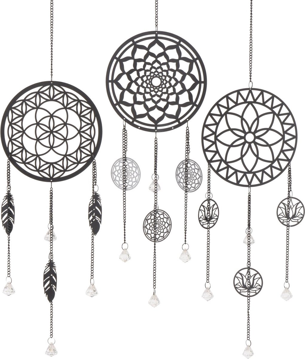 Boltze Home Deco hanger Maite metaal rond 18xh76cm (1 stuk) assorti