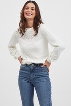 Vila Trui Viemmy L/s O-neck Knit Top/tb 14070066 White Alyssum Dames Maat - XS