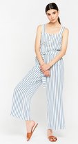 LOLALIZA Gestreepte jumpsuit - Blauw - Maat 40