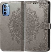 iMoshion Mandala Booktype Motorola Moto G31 / G41 hoesje - Grijs