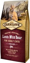 CARNILOVE LAMB/WILD BOAR STERI 6KG