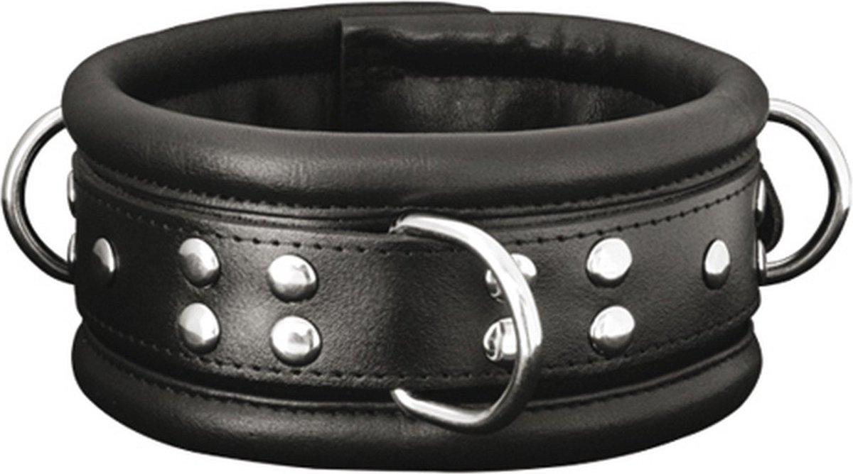 Goedkoopste XX-Dreamtoys – leren halsband breed zwart