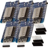 AZDelivery 5 x D1 Mini NodeMcu met ESP8266-12F WLAN-Module CH340G Lua compatibel met Arduino Inclusief E-Book!