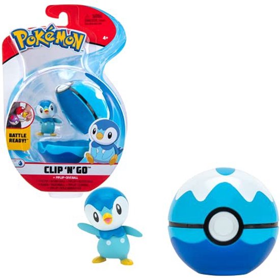 Pokemon - Clip N' Go Ball - Piplup & Dive Ball - Pokémon
