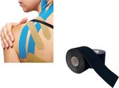 BodyBow - Kinesiology Tape Zwart 5 m x 5 cm - 2 stuks