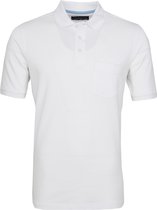 Suitable - Poloshirt Boston Wit - Modern-fit - Heren Poloshirt Maat XXL