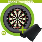 Mission Samurai 2 + Rubberen Dartmat 120*250 + Dartbordverlichting Basic XL (Lime)