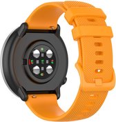 Strap-it Siliconen bandje 22mm - horlogebandje geschikt voor Samsung Galaxy Watch 3 45mm / Galaxy Watch 46mm / Gear S3 Classic & Frontier - Polar Vantage M / M2 / V3 / Grit X - Garmin Vivoactive 4 - oranje