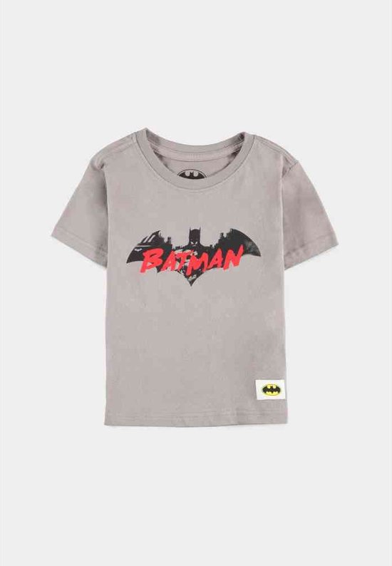 DC Comics Batman - Water Base Logo Kinder T-shirt - Kids 146 - Grijs