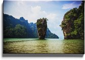 Walljar - Phuket Lake - Muurdecoratie - Canvas schilderij