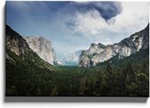 Walljar - Yosemite National Park - Muurdecoratie - Canvas schilderij