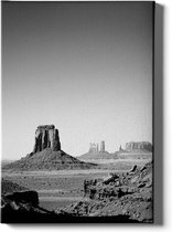 Walljar - Monument Valley Arizona - Muurdecoratie - Canvas schilderij