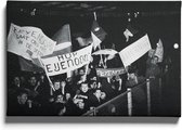Walljar - Feyenoord - Benfica '63 II - Muurdecoratie - Canvas schilderij