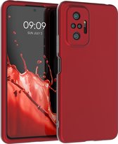 kwmobile hoesje compatibel met Xiaomi Redmi Note 10 Pro - 3-delige cover met extra bescherming - Smartphonehoesje in rood / grijs