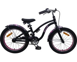Volare Miracle Cruiser Kinderfiets - Meisjes - 18 inch - Mat Zwart - Prime Collection