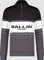 Ballin Amsterdam -  Heren Regular Fit   Sweater  - Grijs - Maat M