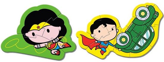Clementoni Kinderpuzzels - DC Comics Justice, Legpuzzel Set 3+6+9+12 Stukjes, 2-3 jaar - 20830 van Clementoni — afbeelding 3