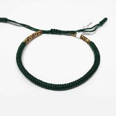 Wristin - Tibetaanse armband uiteinden donkergroen/multi