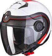 Scorpion Exo-City Roll Pearl White-Red XXL