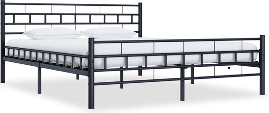 Medina Bedframe staal zwart 140x200 cm