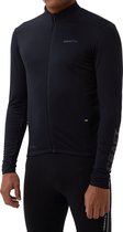 Craft Core Subz Warm Jersey Fietsshirt / Wielershirt - Zwart Heren - Maat XL