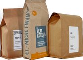 Koffiebonen proefpakket - Sterk - totaal 1kg vers gebrande koffiebonen - Arabica & Robusta Espresso Bonen - Specialty koffie - hele bonen