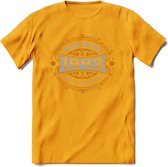 1943 The One And Only T-Shirt | Goud - Zilver | Grappig Verjaardag  En  Feest Cadeau | Dames - Heren | - Geel - XXL