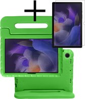 Hoesje Geschikt voor Samsung Galaxy Tab A8 Hoesje Kinderhoes Shockproof Hoes Kids Case Met Screenprotector - Groen