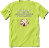 Je kunt het niet aan hem zien T-Shirt | Grappig Abraham 50 Jaar Verjaardag Kleding Cadeau | Dames – Heren - Groen - 3XL