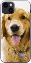 Geschikt voor iPhone 13 hoesje - Portret van een super mooie Golden Retriever - Siliconen Telefoonhoesje