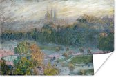 Affiche Le Jardin des Tuileries - Peinture de Claude Monet - 180x120 cm XXL