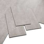 ARTENS - PVC-vloeren KNOCK - Klikvinyltegels - Vinylvloer - Marmereffect - Lichtgrijs - INTENSO - 61cm x 30,5cm x 5mm - Dikte 5mm - 1,12m²/6 tegels