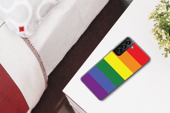 Coque Samsung Galaxy S22 Plus - Arc-en-ciel - Pride - Drapeau arc-en-ciel - Siliconen