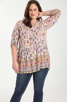 Paprika Dames Tuniek met volants - Outdoorblouse - Maat 48