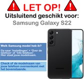 Samsung Galaxy S22 Hoesje Siliconen Case Cover - Samsung S22 Hoesje Cover Hoes Siliconen - Geel - 2 PACK