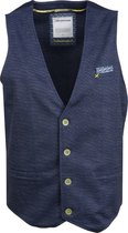 No Excess - Gilet Navy Melange - Maat 52 - Modern-fit