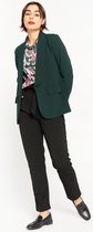 LOLALIZA Basic blazer met decoratieve zakken - Donker Groen - Maat 38