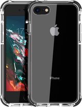 Crystal Backcase Transparant Shockproof Hoesje iPhone 8 - Telefoonhoesje - Smartphonehoesje - Zonder Screen Protector