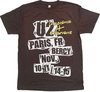 U2 - I+E Paris Event 2015 Heren T-shirt - M - Bruin